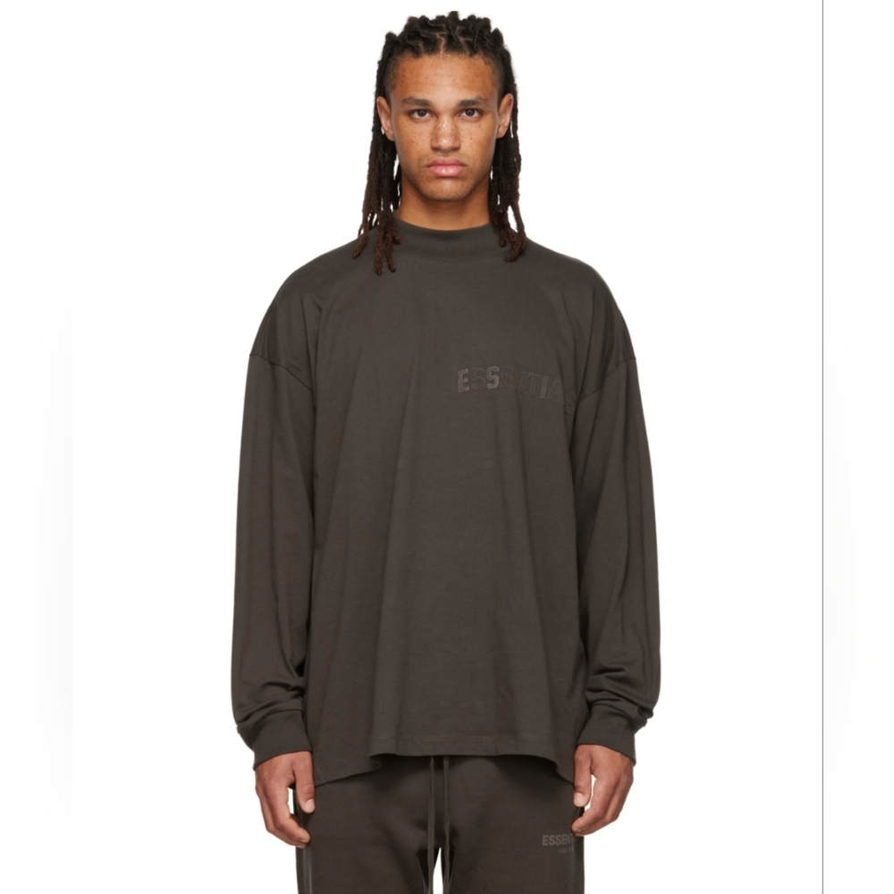 Essentials Grey Long Sleeve Shirt